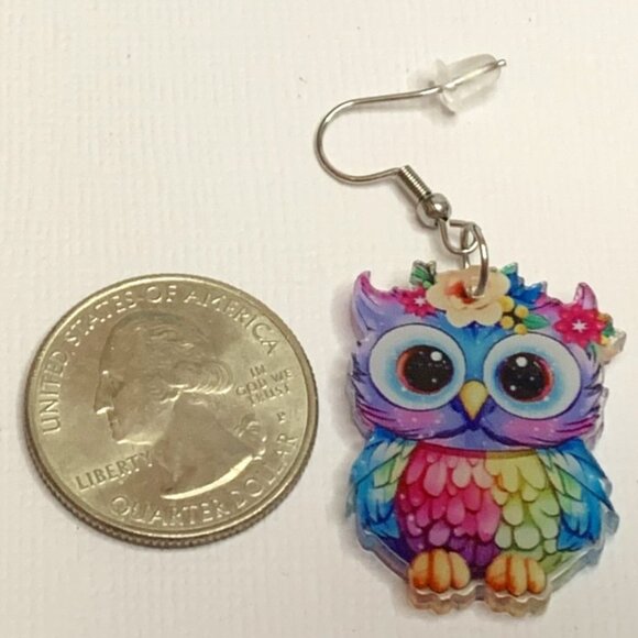 Owl Earring, Teacher Earring, Educator Earring, Gift Idea, Teacher Appre… - Picture 2 of 4